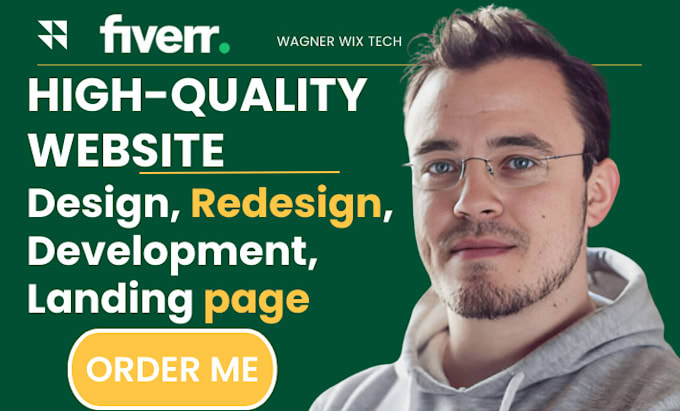 Gig Preview - Build wix website, design wix or redesign wix website for your business in 24hrs