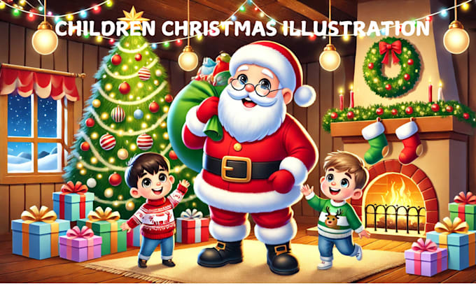 Gig Preview - Do christmas illustration for your children story book illustrations