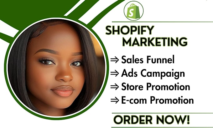 Gig Preview - Shopify, shopify marketing, shopify dropshipping, shopify SEO, tiktok shop