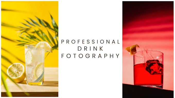 Gig Preview - Create professional quality drink and beverage photos