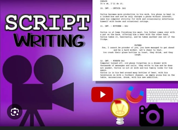 Gig Preview - Create any scriptwriting  at high level