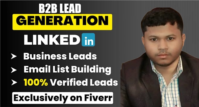 Bestseller - b2b lead generation, prospect list, email list building and linkedin