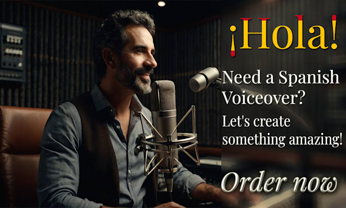 Gig Preview - Do professional highquality spanish voiceover