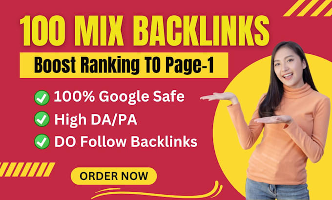 Gig Preview - Do 200 mix seo backlinks with high da pa and