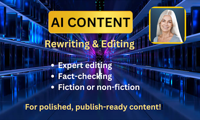 Gig Preview - Rewrite your ai generated content, infusing it with authentic human flair