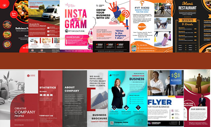 Gig Preview - Craft a professional company profile business flyer company brochure business