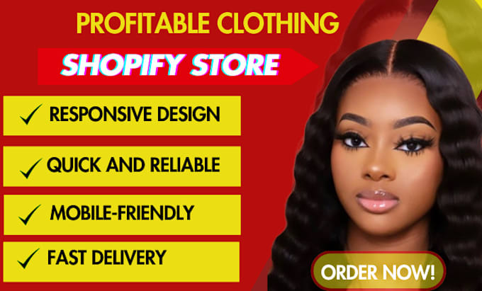 Bestseller - create a premium shopify clothing website, fashion ecommerce store,