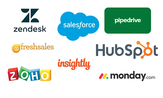 Gig Preview - Setup salesforce zoho zendesk freshsales monday pipedrive crm for your business