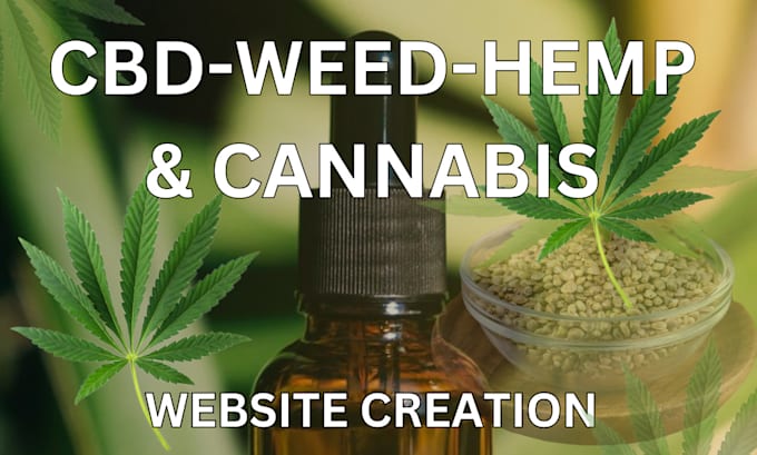 Gig Preview - Create an ecommerce website for cbd, hemp, medical or cannabis products