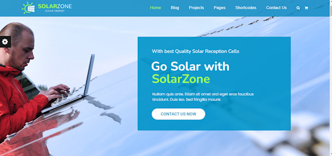 Gig Preview - Design a solar roofing landing page wix website