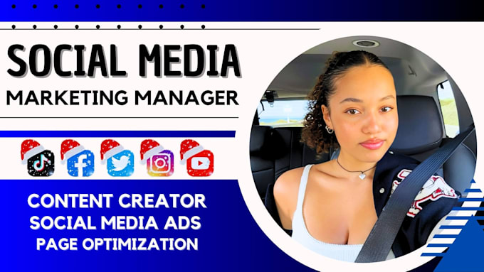 Gig Preview - Be your social media marketing manager and content creator