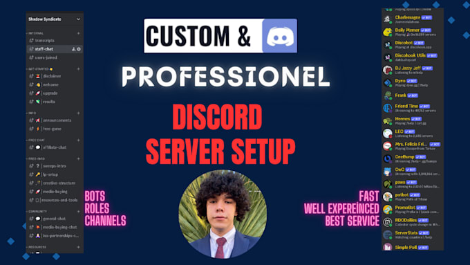 Gig Preview - Setup your custom discord server professionally