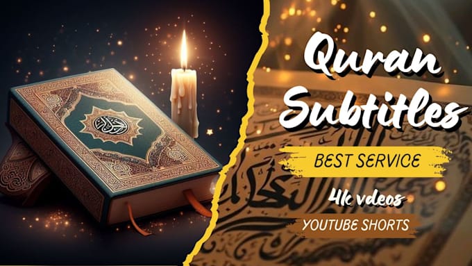 Bestseller - design quran recitation videos with subtitle and translation