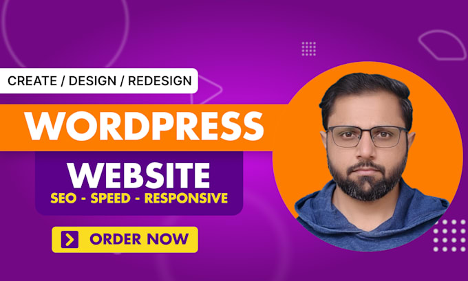 Gig Preview - Create or design or redesign wordpress business website blog website