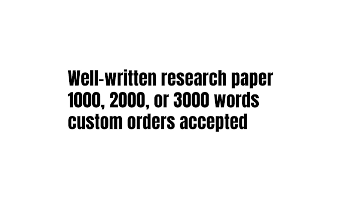 Bestseller - conduct research and write papers or essays as required