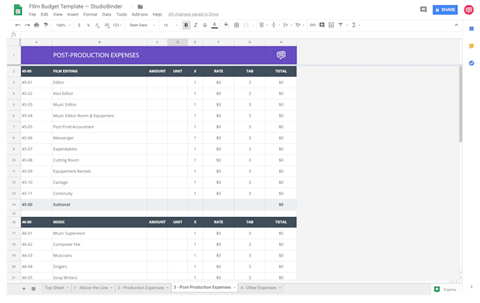 Gig Preview - Craft a industry standard film budget for your screen play