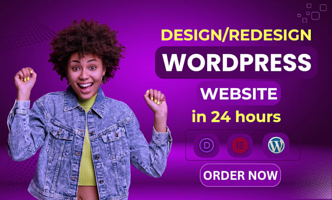 Bestseller - redesign divi website design elementor redesign wordpress design in 24 hours