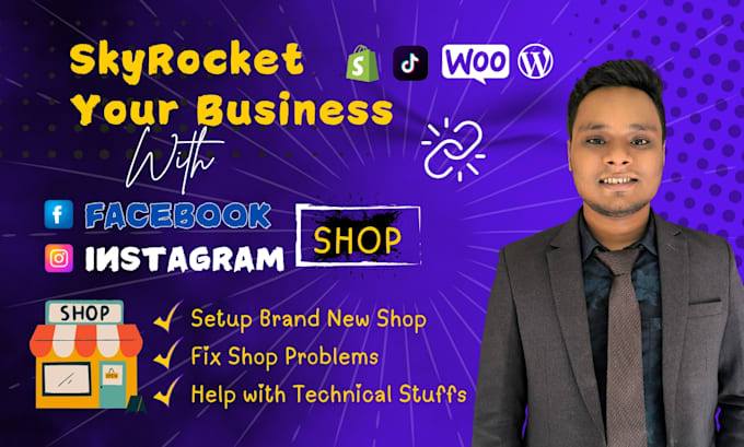 Bestseller - set up facebook shop, instagram shopping and tiktok shop, integrate with shopify