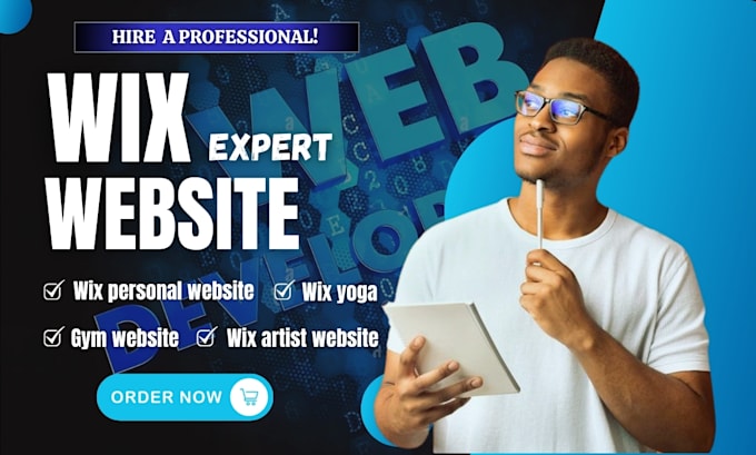 Gig Preview - Wix artist website wix yoga  gym website  wix personal website