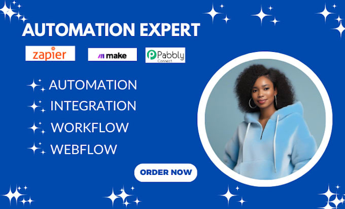 Gig Preview - Automate make com  made com automation pabbly make automation zapier