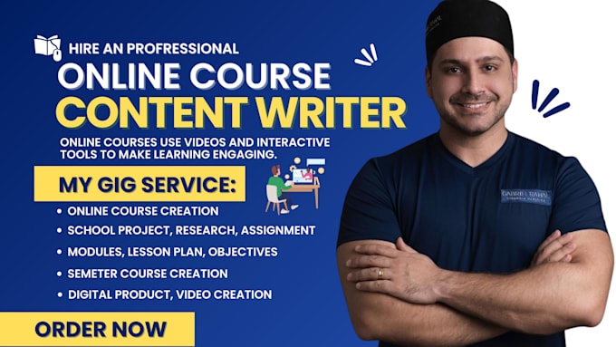 Bestseller - create udemy video content, ebook to course, study guides, digital marketing