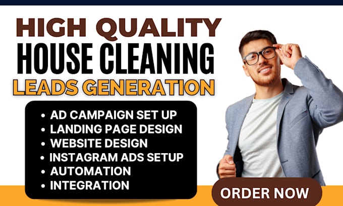 Gig Preview - Generate commercial cleaning leads carpet cleaning leads house cleaning leads