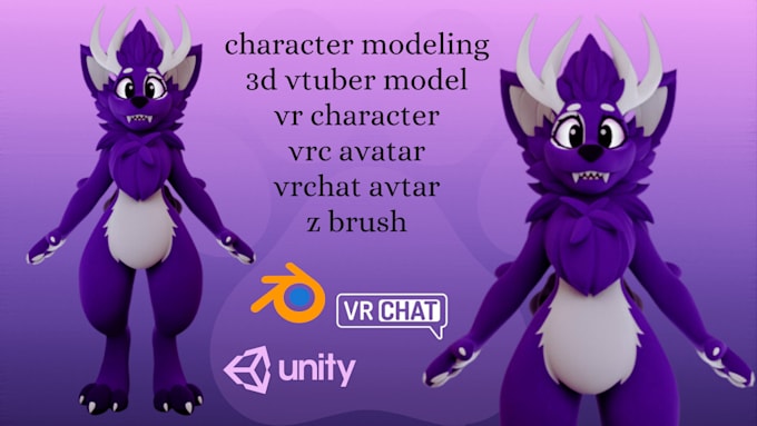 Bestseller - create custom 3d model, vrchat avatar, vrc avatar, vtuber