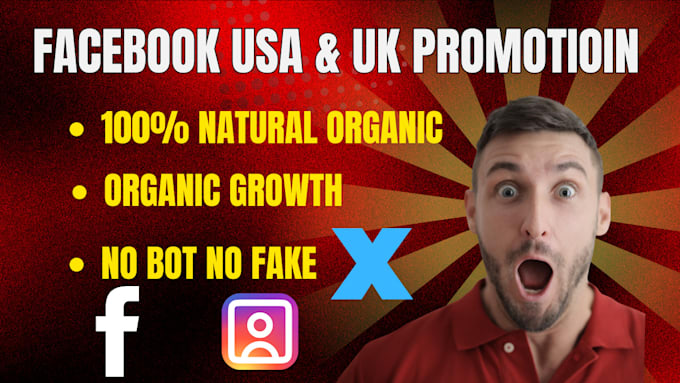 Gig Preview - Boost your facebook followers with real, engaged audiences from the USA and UK,