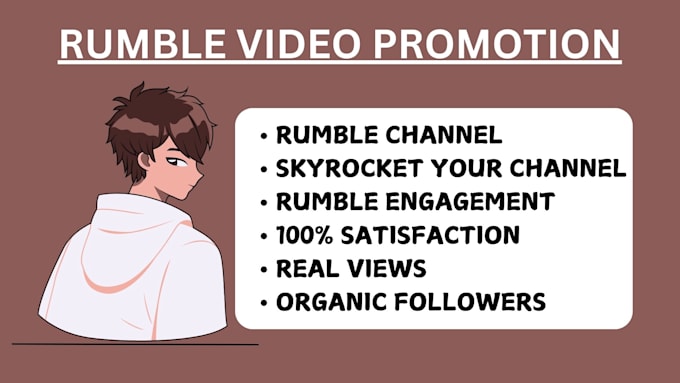 Gig Preview - Help you grow your rumble channel verified monetize expanding