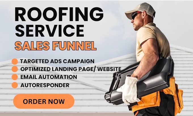 Gig Preview - Design roofing website, setup google ads for roofing leads homeowner solar leads