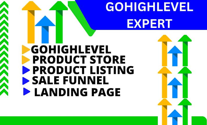 Gig Preview - Setup gohighlevel product store product listing sale funnel landing page ivr a2p