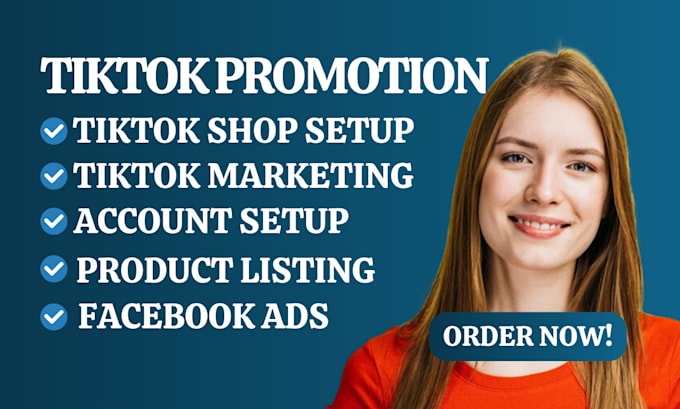 Gig Preview - Setup tiktok shop tiktok shop ads shopify marketing etsy store sales