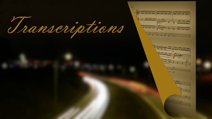 Gig Preview - Transcribe music into music sheet or score