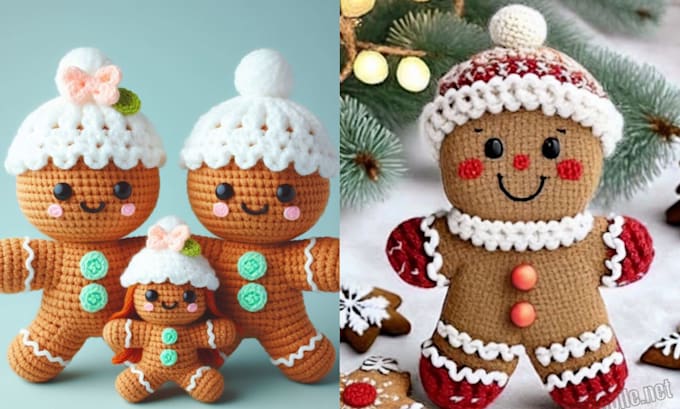 Gig Preview - Amigurumi crochet pattern toys step by step picture and video on esty shopify