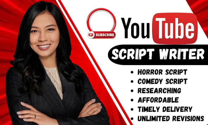 Gig Preview - Be your youtube scriptwriter, script writing, true crime script, horror script