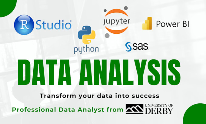 Gig Preview - Do data analysis, visualization, reporting using python, SAS, r , power bi