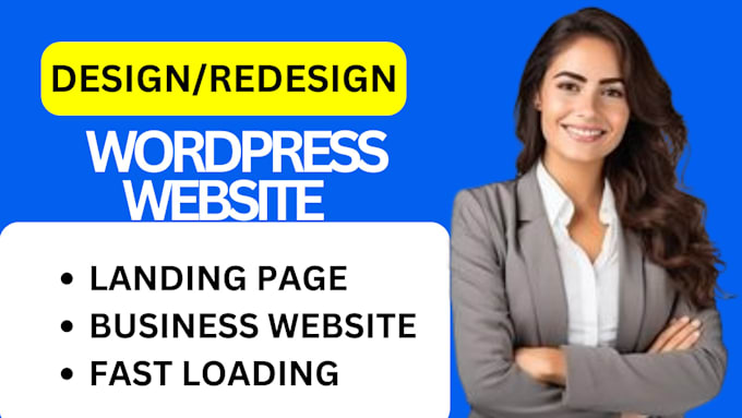 Bestseller - do business wordpress website design or elementor wordpress landing page design