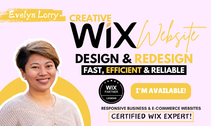 Gig Preview - Build a fast wix website design, wix ecommerce website, wix website development