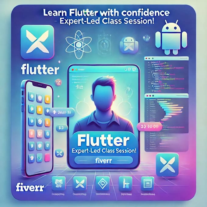 Gig Preview - Teach you flutter mobile development in pair programming