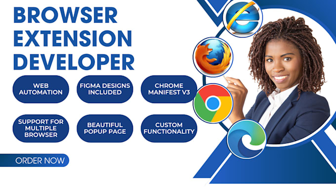 Gig Preview - Develop browser extension chrome, firefox and other browser plugins