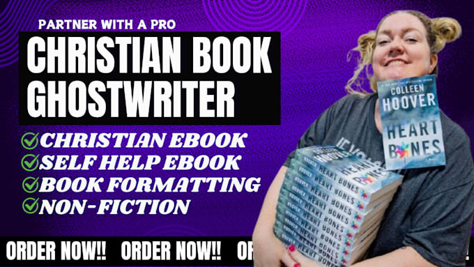 Gig Preview - Ghostwrite christian book ebook writer book ghostwriter self help nonfiction