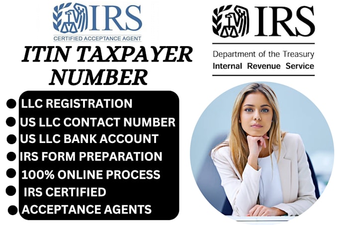 Gig Preview - Get your itin individual taxpayer number as irs caa registration with ein