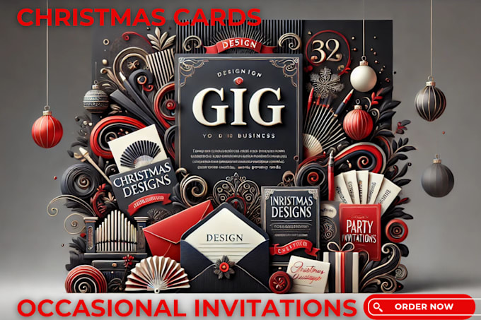 Gig Preview - Create christmas cards designs, postcard and gift cards