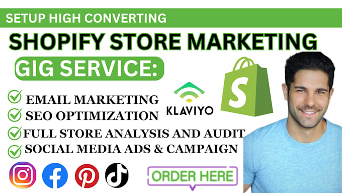 Gig Preview - Shopify store manager ecommerce shopify marketing shopify sales promotion