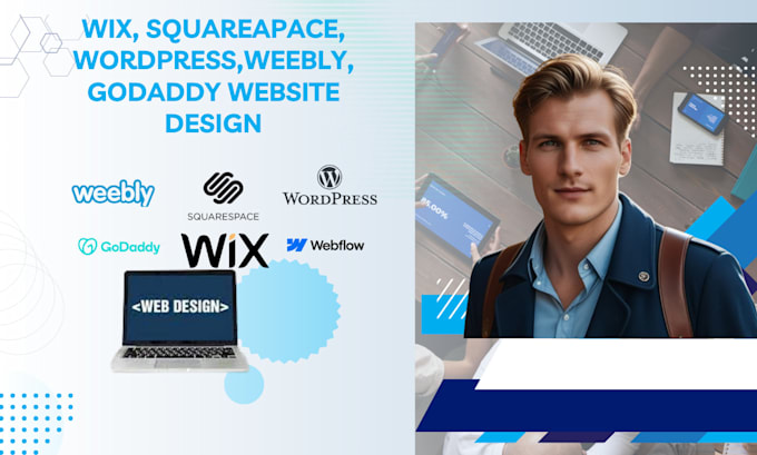 Gig Preview - Design and redesign squarespace, wordpresss, weebly, godadday and wix website