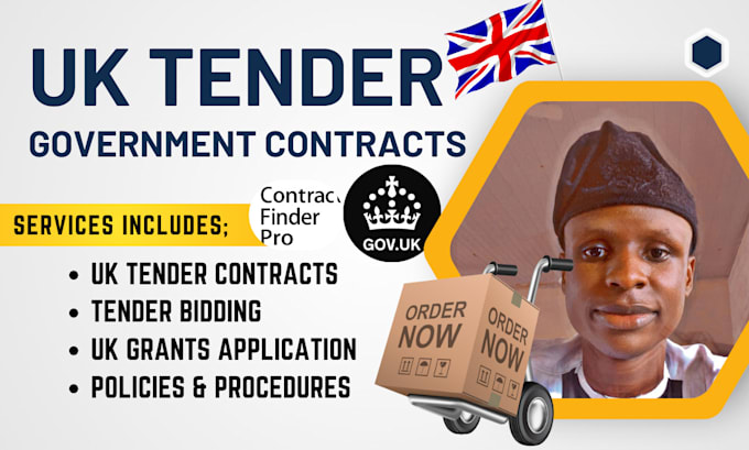 Gig Preview - Respond to uk tender, uk government contracts, rfp, tender research, application