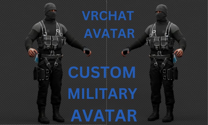 Bestseller - create custom military avatar, custom halo vrchat avatar , scp for vrchat