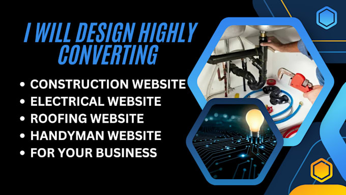 Bestseller - build highly responsive construction website electrical website plumbing website