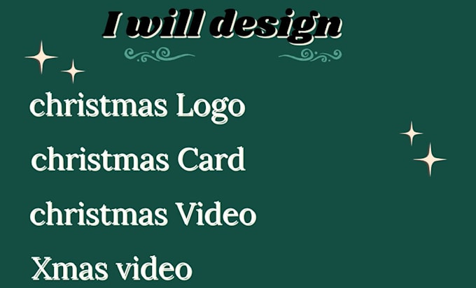 Gig Preview - Design christmas logo, card and banner