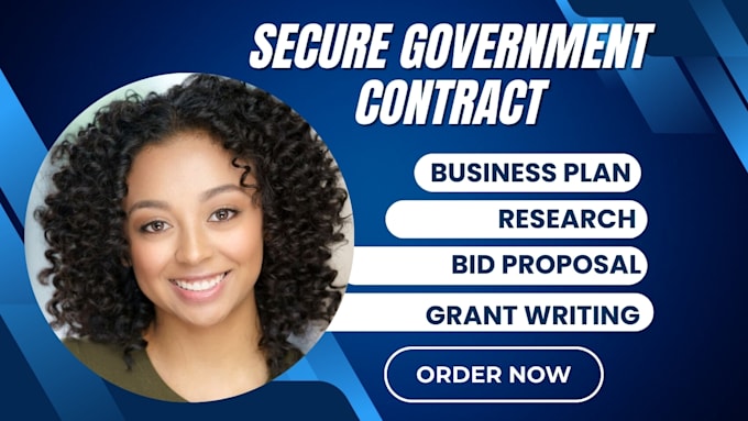 Gig Preview - Write winning government contract, bid proposal, response to rfp